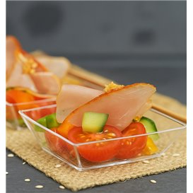 Assiette de Dégustation PS Transparente 35ml (25 Utés)