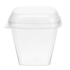 Couvercle pour Bol de Dégustation PS Transparent 7,5x7,5cm (100 Utés)