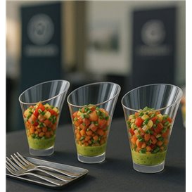 Mini Glaasjes Plastic PS Transparant 195ml (100 Stuks) 