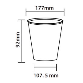 Onbreekbaar Herbruikbaar Mojito beker PP Transparant 480 ml (10 stuks)