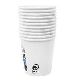 Papieren beker wit 4Oz/120ml Ø6,2cm (80 stuks) 