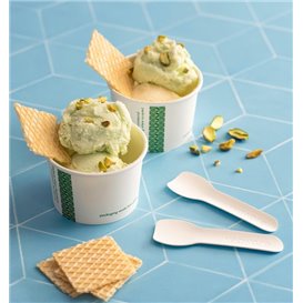 Cuillère à Glace en Papier Blanc 9cm (2.000 Utés)