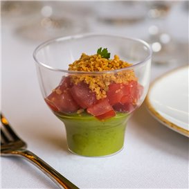 Verrine Dégustation Réutilisable PS Tulipe Transparent 65ml (20 Utés)