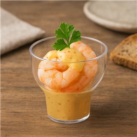 Verrine Dégustation Réutilisable PS Tulipe Transparent 65ml (20 Utés)