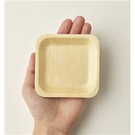 Assiette Carrée en Bois 10,5x10,5cm (600 Utés)