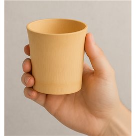 Gobelet Réutilisable Bambou Naturel Dégustation 8,4x9,2x9cm (2 Utés)