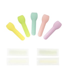 Cuillère à Glace en Papier Emballée Individuellement 'Tutti Frutti' 9cm (2.000 Utés)