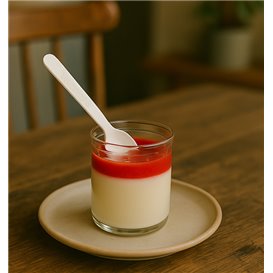 Petite Cuillère en Papier à Café Blanc 11,5cm (50 Utés)