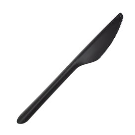 Couteau Réutilisable PP Noir 17,8cm (50 Utés)