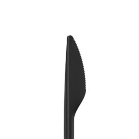 Herbruikbaar Mes in PP Zwart 17,8cm (50 Stuks)