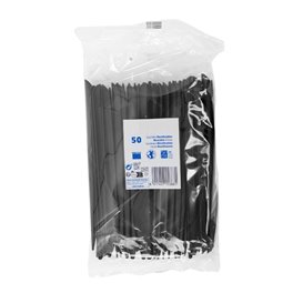 Couteau Réutilisable PP Noir 17,8cm (50 Utés)