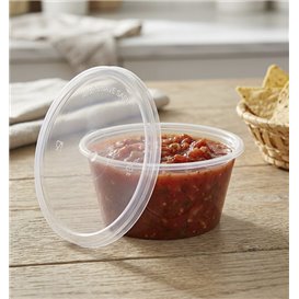 Sausbakje PP Transparant met Deksel 60ml (100 Stuks)