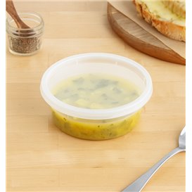Boîte alimentaire Plastique PP avec Couvercle Transparent “Deli Range” 240ml (40 Utés)