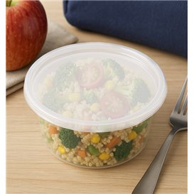 PP Bakjes met Deksel Transparant “Deli Range” 360ml (240 Stuks)