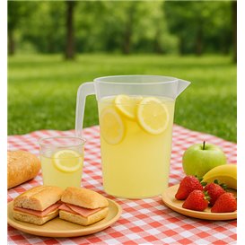 Carafe en Plastique PP Transparent 1.000ml (120 Utés)