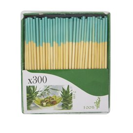 Bamboe prikker Turkoois Tip 7cm (300 stuks)