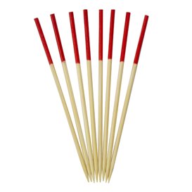 Bamboe prikker Rood Tip 7cm (300 stuks)