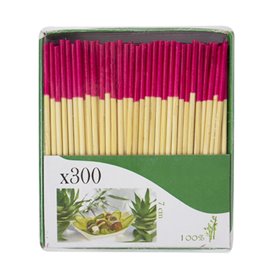 Bamboe prikker Fuchsia Tip 7cm (300 stuks)