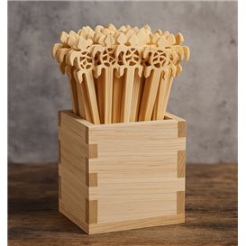 Bamboe prikker Drink Roerstaaf 12cm (50 stuks) 