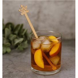 Bamboe Drink roerstaaf “Bouddha 2” 18cm (600 stuks)