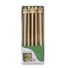 Bamboe Drink roerstaaf “Bouddha 2” 18cm (50 stuks) 