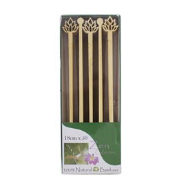 Agitateur à Boissons en Bambou Lotus Blossom 18cm (600 Utés)