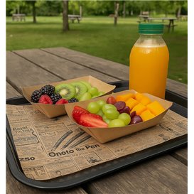 Graspapier inpakvellen "Times" kraft 31x31cm (1.000 stuks) 