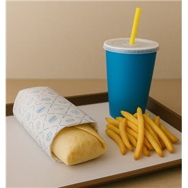 Vetvrij Papier Eco Blauw 30x30cm (1.000 Stuks)