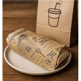 Graspapier inpakvellen "Times" kraft 28x34cm (4.000 stuks)