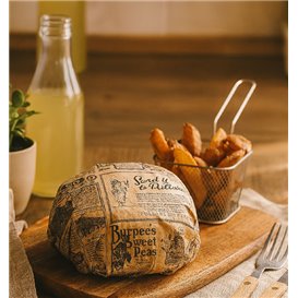 Graspapier inpakvellen "Times" kraft 28x34cm (4.000 stuks)