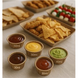 Pot Papier Kraft Plissé de 30ml (5000 Unités)