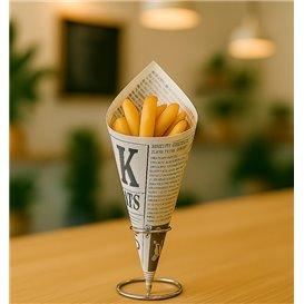 Cornet en Papier Ingraissable 16cm 40g (250 Utés)