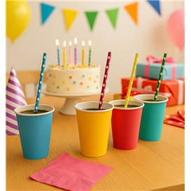 Papieren Rechte Rietjes voor Ijs Ø0,8cm 24cm (3.000 stuks)