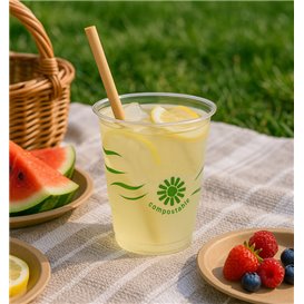 Gobelet Biodégradable PLA "Green Spirit" Transparent 250ml (50 Utés)