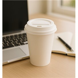 Couvercle Perforé Gobelet Carton 7Oz Blanc Ø7,2cm (2.000 Utés)