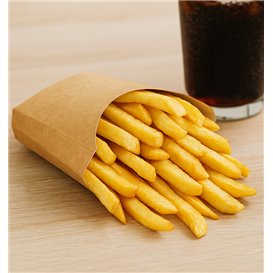 Etui à Frites Kraft Grand 8,2x3,3x14,9cm ( 400 Utés)