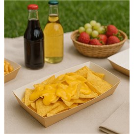 Barquette Kraft Hot Dog 17x5,5x3,8cm (25 Unités)