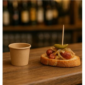 Pot Carton Kraft à Sauce 30ml Ø4,3cm (1.000 Utés)