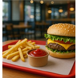 Pot Carton Kraft à Sauce 50ml Ø6,3cm (50 Utés)