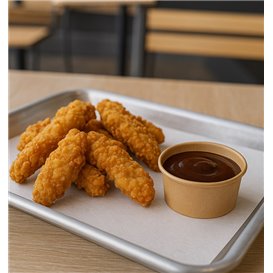 Kartonnen Kraft Pot voor Sauzen 60ml Ø6,7cm (50 Stuks)