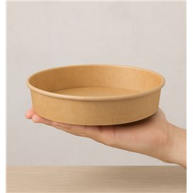 Saladier en Carton Kraft-Kraft 950ml Ø18,5cm (50 Utés)