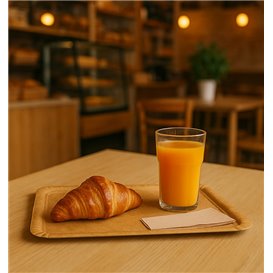 Plat en Carton Kraft "Flower" 25x34cm 390g/m² (350 Utés)