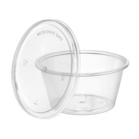 Sausbakje PP Transparant met Deksel 60ml (1.000 Stuks)