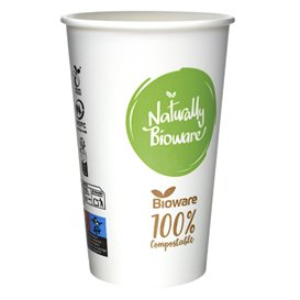 Kartonnen Beker Bioware® 18Oz/540ml Ø9,0cm (1.000 Stuks)
