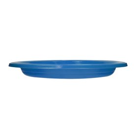 Assiette Plastique PS Réutilisable Plate Bleu Foncé Ø170mm (450 Utés)
