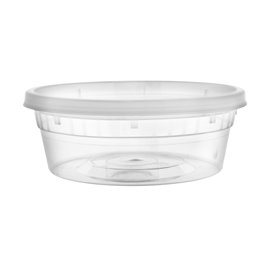 Boîte alimentaire Plastique PP avec Couvercle Transparent “Deli Range” 250ml (240 Utés)
