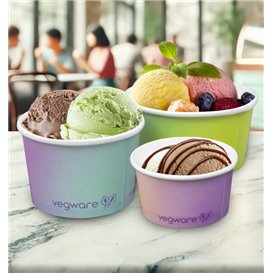 Pot à Glace en Carton 4Oz/114ml (50 Utés)