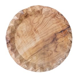Assiette en Carton Effet Bois “Bali” Ø23cm 345g/m² (50 Utés)