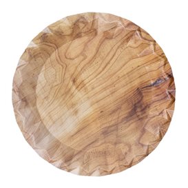 Assiette en Carton Effet Bois “Bali” Ø18cm 290g/m² (500 Utés)