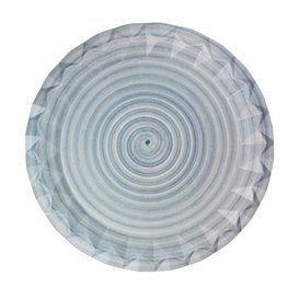 Pappteller mit Keramikmuster “Bali” Ø23cm 345g/m² (50 Stuks)